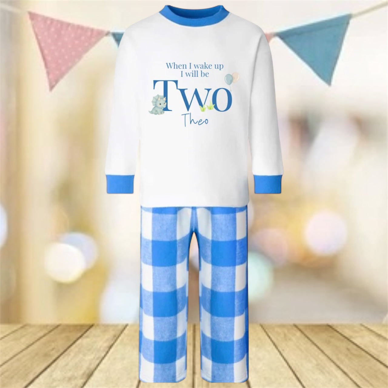 Dinosaur birthday pyjamas