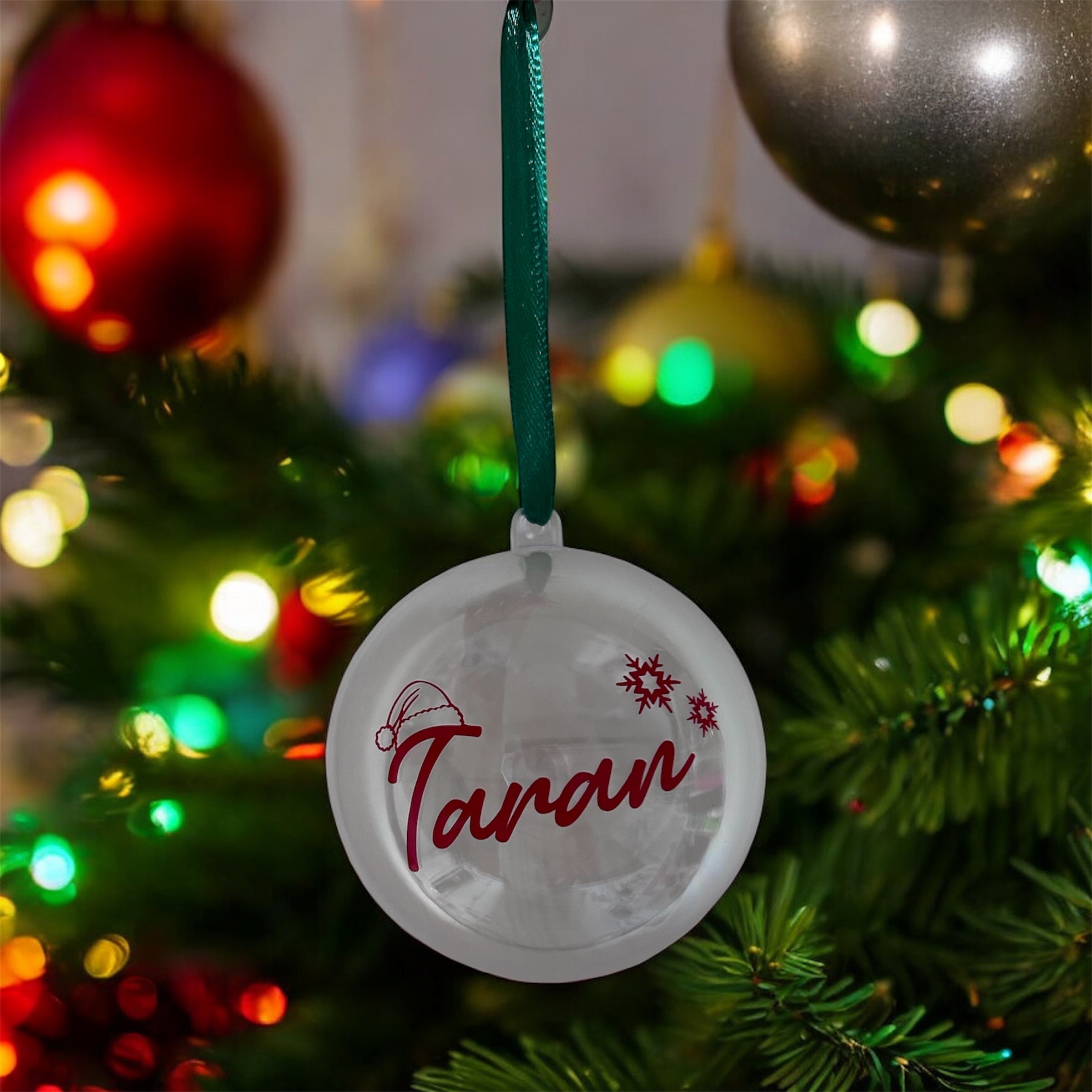 Personalised fillable bauble