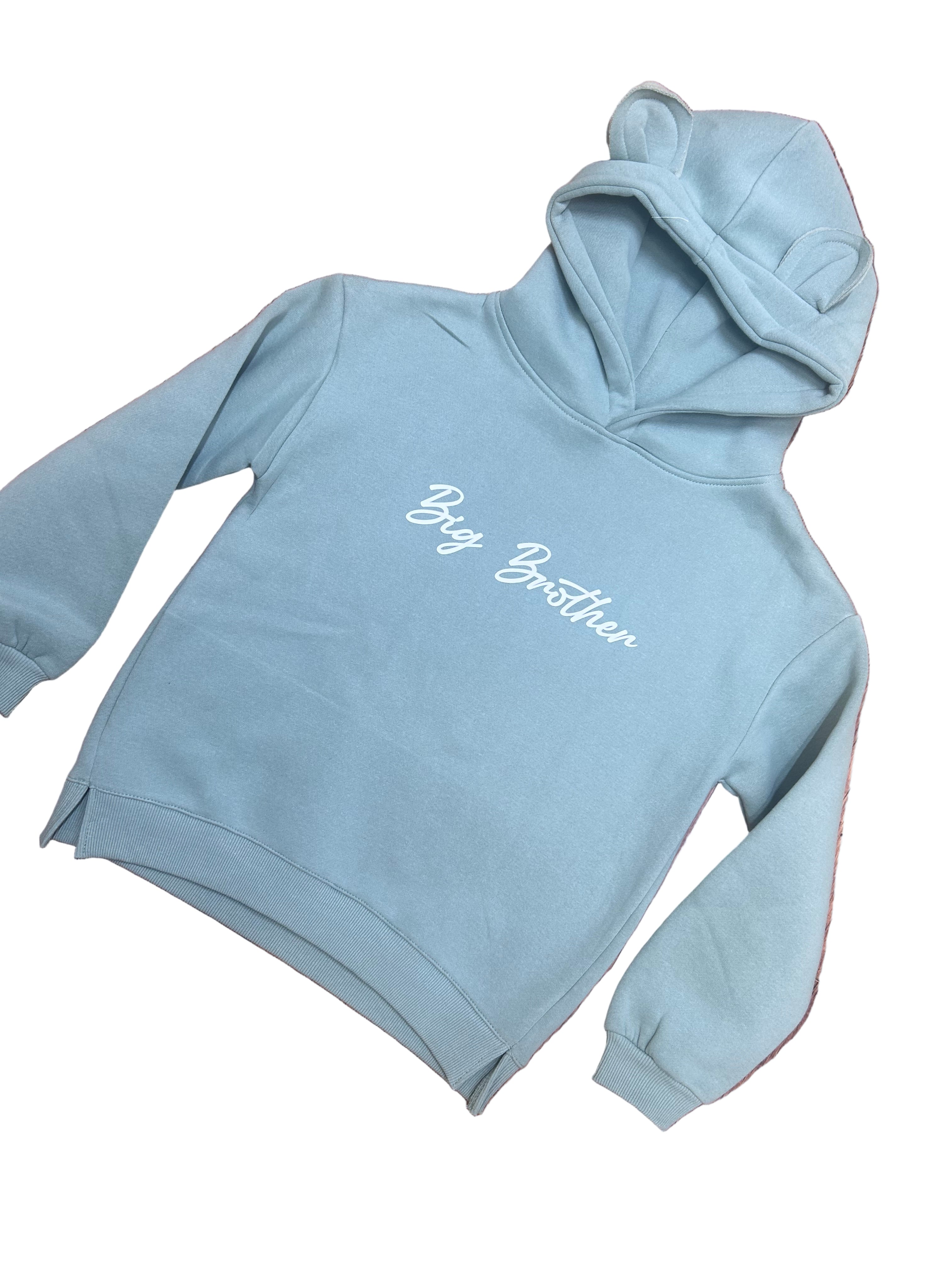 Matching bear hoodies and onesies