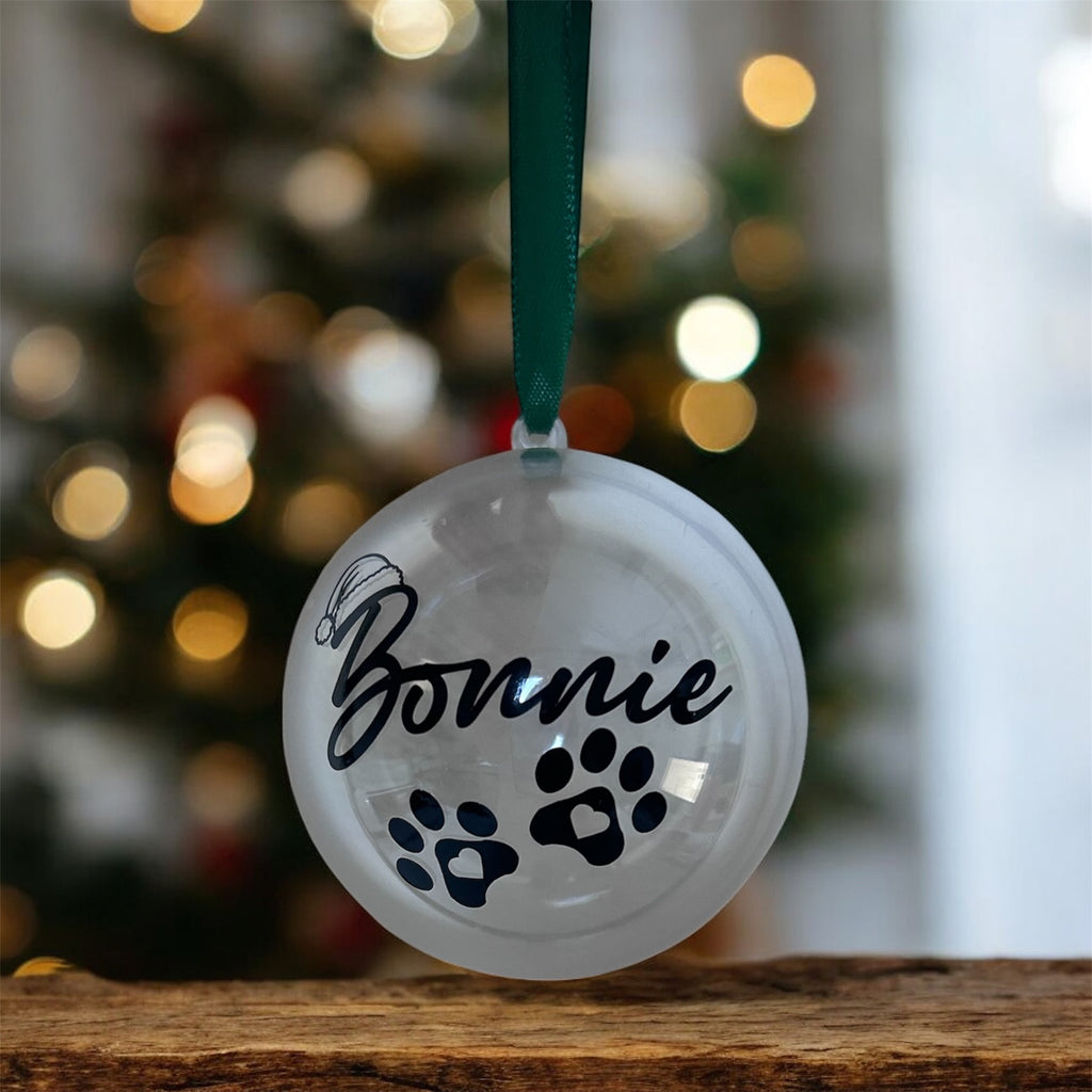 Personalised fillable bauble