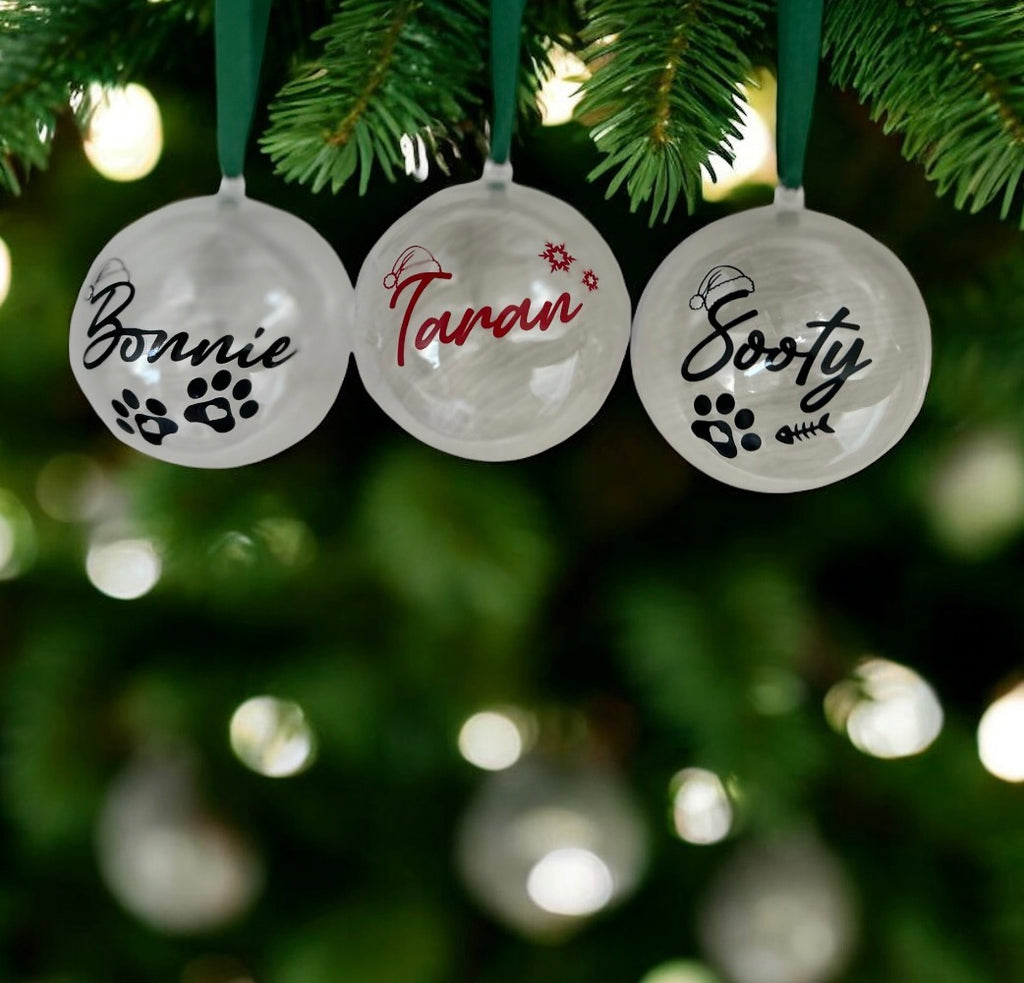 Personalised fillable bauble