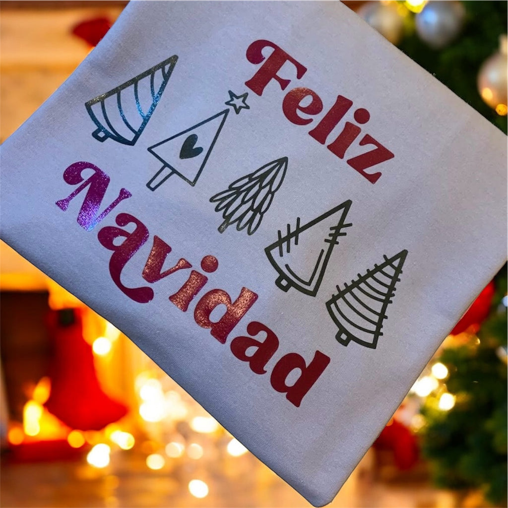 Feliz navidad metálic sweatshirt