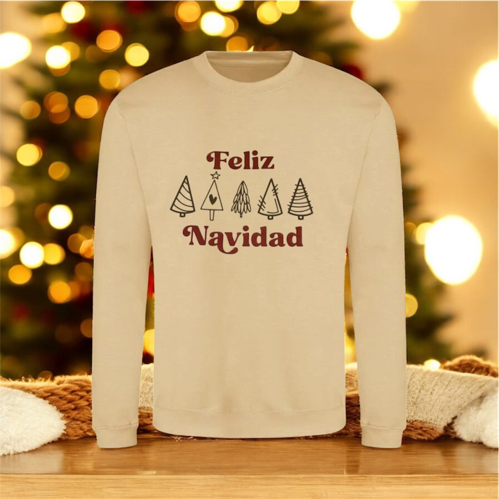 Feliz navidad metálic sweatshirt