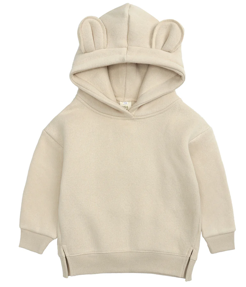 Matching bear hoodies and onesies