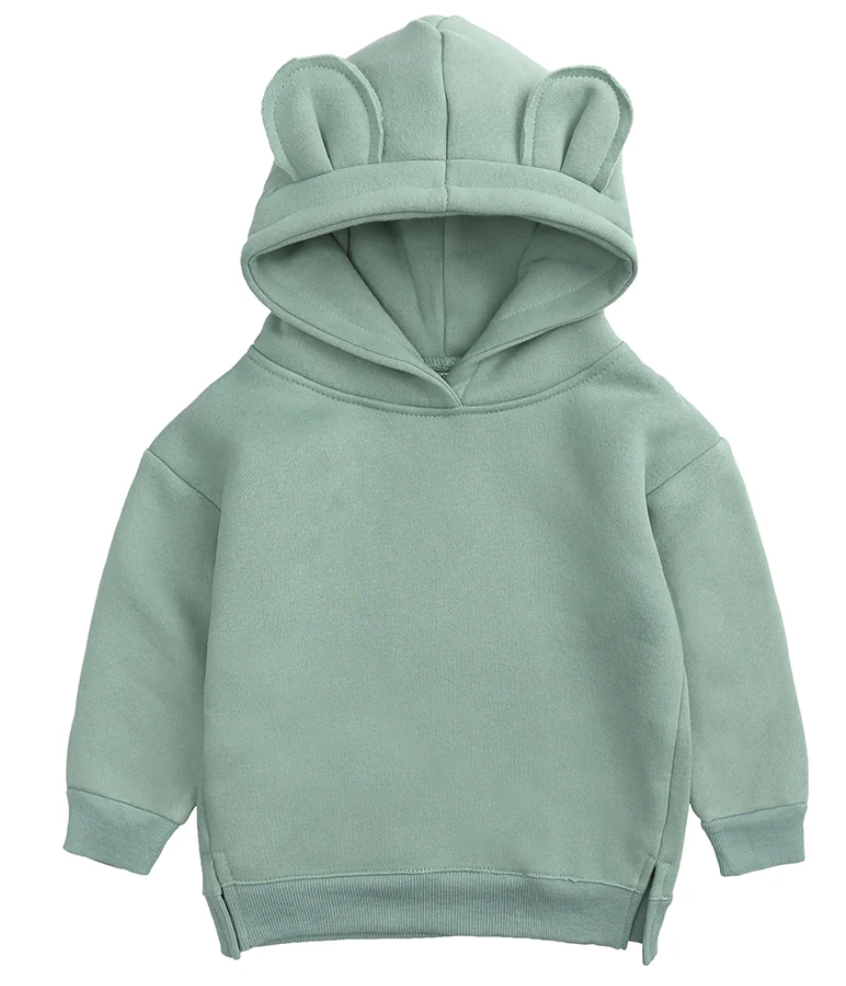 Matching bear hoodies and onesies