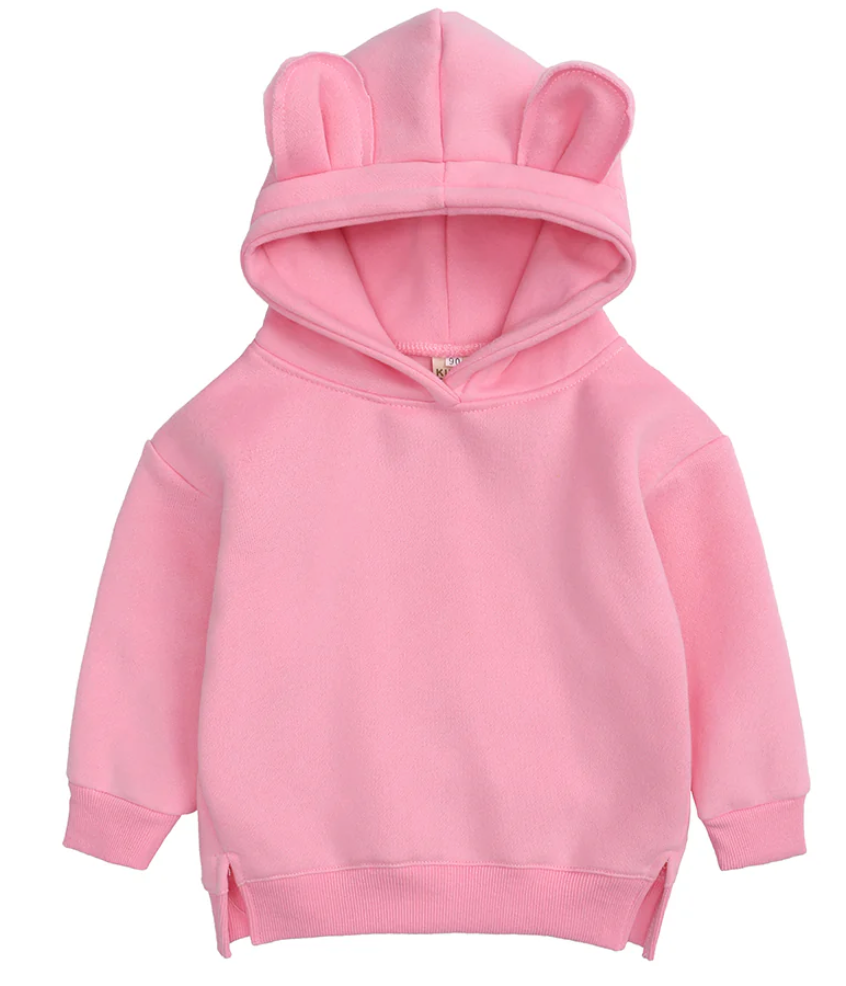 Matching bear hoodies and onesies