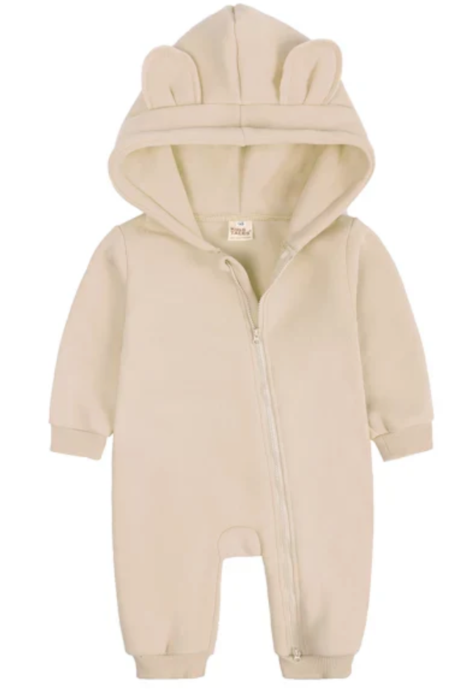 Matching bear hoodies and onesies