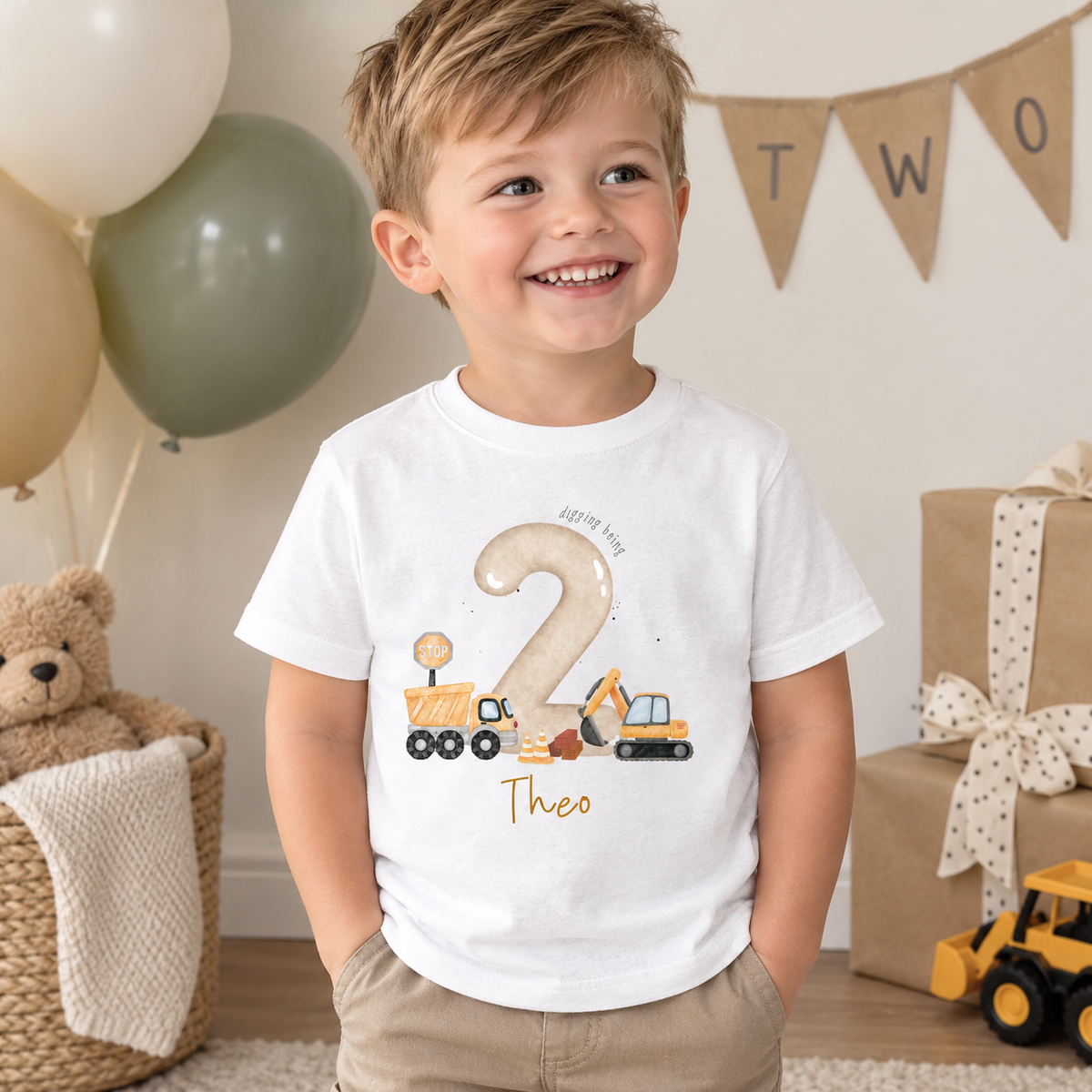 'Diggin being' Birthday t-shirt